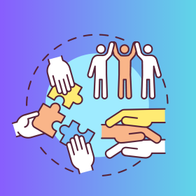 Icona gesti di inclusione