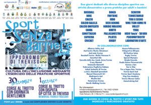 Locandina Sport senza barriere Treviso
