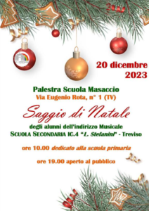 Locandina saggio Natale Musicale