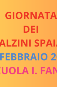 Copertina presentazione Giornata calzini spaiati Fanna 24