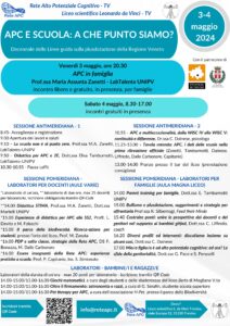 Locandina convegno APC scuola 2024