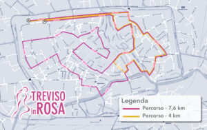 Percorso Treviso in rosa